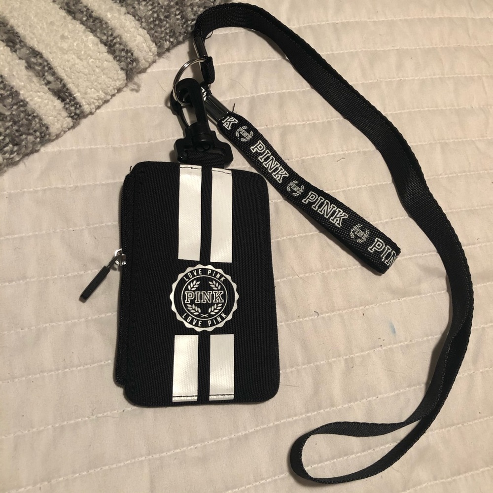 PINK Victoria’s Secret Wallet - black and white